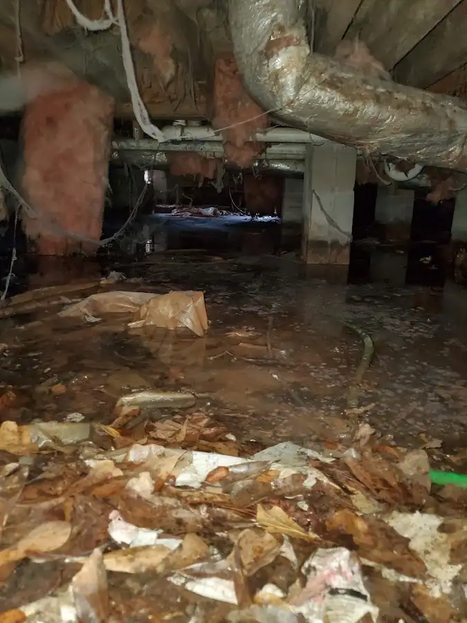 Crawl space flood assessment for Commercial Water Damage Restoration in Greenburgh